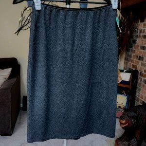 NWT Preview Collection sz small pull on simple dark gray/charcoal skirt